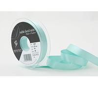 Berisfords Double FACE Poly Satin Ribbon, Aqua, 15 mm