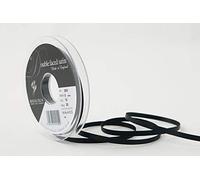 Berisfords Double FACE Poly Satin Ribbon, Black, 5 mm