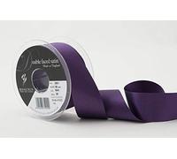 Berisfords Double FACE Poly Satin Ribbon, BlackBerry, 35 mm
