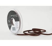 Berisfords Double FACE Poly Satin Ribbon, Dark Brown, 5 mm