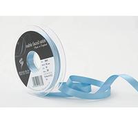 Berisfords Double FACE Poly Satin Ribbon, Dusky Blue, 10 mm