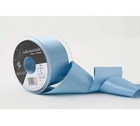 Berisfords Double FACE Poly Satin Ribbon, Dusky Blue, 50 mm
