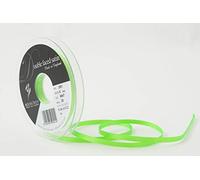 Berisfords Double FACE Poly Satin Ribbon, Flo Green, 5 mm
