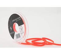 Berisfords Double FACE Poly Satin Ribbon, Flo Orange, 5 mm