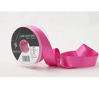 Berisfords Double FACE Poly Satin Ribbon, Fuchsia, 25 mm