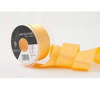 Berisfords Double FACE Poly Satin Ribbon, Gold, 35 mm