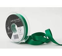 Berisfords Double FACE Poly Satin Ribbon, Hunter Green, 10.5x10.5x3 cm