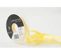 Berisfords Double FACE Poly Satin Ribbon, Lemon, 10 mm
