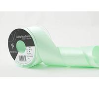 Berisfords Double FACE Poly Satin Ribbon, Mint Green, 10.5x10.5x5.7 cm