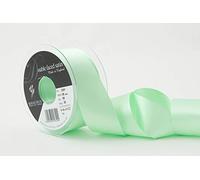 Berisfords Double FACE Poly Satin Ribbon, Mint Green, 35 mm