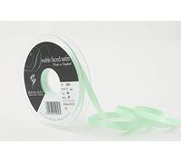 Berisfords Double FACE Poly Satin Ribbon, Mint Green, 7 mm