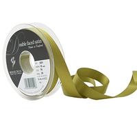 Berisfords Double FACE Poly Satin Ribbon, Moss, 15 mm