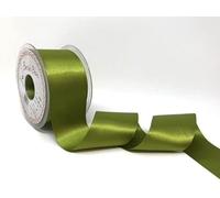 Berisfords Double FACE Poly Satin Ribbon, Moss, 50 mm