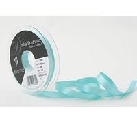 Berisfords Double FACE Poly Satin Ribbon, New Turquoise, 10 mm