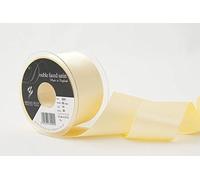 Berisfords Double FACE Poly Satin Ribbon, Pale Lemon, 10.5x10.5x5.7 cm