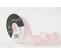 Berisfords Double FACE Poly Satin Ribbon, Pale Pink, 15 mm