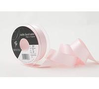 Berisfords Double FACE Poly Satin Ribbon, Pale Pink, 25 mm