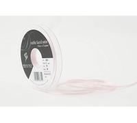 Berisfords Double FACE Poly Satin Ribbon, Pale Pink, 3 mm