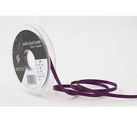 Berisfords Double FACE Poly Satin Ribbon, Plum, 5 mm