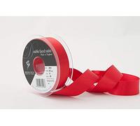 Berisfords Double FACE Poly Satin Ribbon, Poppy Red, 25 mm