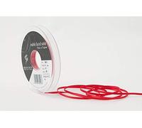 Berisfords Double FACE Poly Satin Ribbon, Poppy Red, 3 mm
