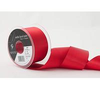 Berisfords Double FACE Poly Satin Ribbon, Poppy Red, 50 mm