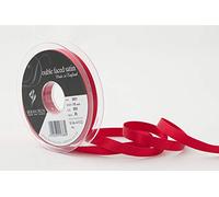 Berisfords Double FACE Poly Satin Ribbon, Red, 10 mm
