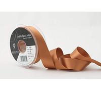 Berisfords Double FACE Poly Satin Ribbon, Sable, 25 mm