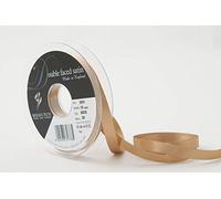 Berisfords Double FACE Poly Satin Ribbon, Straw, 10 mm