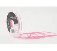 Berisfords Double FACE Poly Satin Ribbon, Sugar Pink, 3 mm