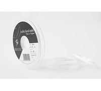 Berisfords Double FACE Poly Satin Ribbon, White, 5 mm
