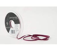 Berisfords Double FACE Poly Satin Ribbon, Wine, 10.5x10.5x1.3 cm