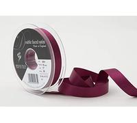 Berisfords Double FACE Poly Satin Ribbon, Wine, 15 mm