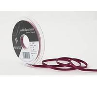Berisfords Double FACE Poly Satin Ribbon, Wine, 5 mm