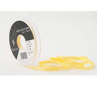 Berisfords Double FACE Poly Satin Ribbon, Yellow, 10x1x10 cm