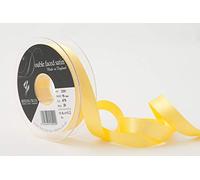 Berisfords Double FACE Poly Satin Ribbon, Yellow, 15 mm
