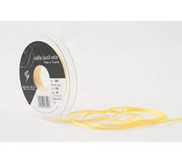 Berisfords Double FACE Poly Satin Ribbon, Yellow, 3 mm