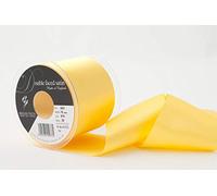 Berisfords Double FACE Poly Satin Ribbon, Yellow, 70 mm