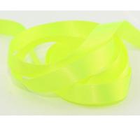 Berisfords Double Faced Satin Ribbon 3mm wide Fluorescent Yellow 6846 - 30 metre roll