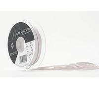 Berisfords Double Faced Satin Ribbon, Silver Grey, 3 mm Width, 100 metre Length