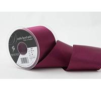 Berisfords Double Faced Satin Ribbon, Wine, 70 mm Width, 20 metre Length