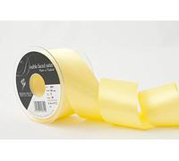 Berisfords Double Satin Ribbon, 05 Lemon, 20 m