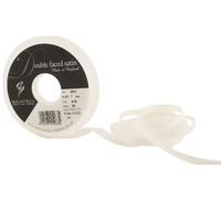 Berisfords Double Satin Ribbon, Bridal White, 20 m
