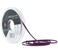 Berisfords Double Satin Ribbon, Plum, 3 mm