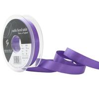Berisfords Double Satin Ribbon, Purple, 15 mm
