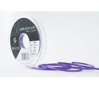 Berisfords Double Satin Ribbon, Purple, 3 mm