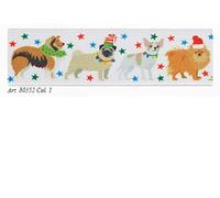 Berisfords Festive Pets Ribbon, White, 25mm