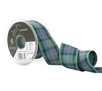 Berisfords Flower of Scotland 40mm Tartan Ribbon on a 3m Length (N.B. This is a Cut from a roll, Presented on a Bertie's Bows Ribbon Card)