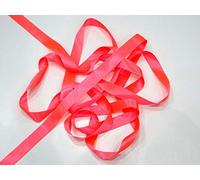 Berisfords Fluorescent Pink 15mm Double Sided Satin Ribbon 100% Polyester Yarn (5 Meters)