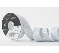 Berisfords Galaxy Ribbon, Silver/Silver, 25 mm